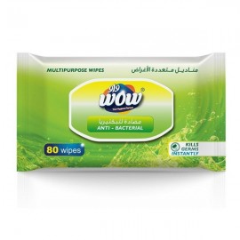 Wow Multipurpose Wipes Anti Bacterial 80 Wipes