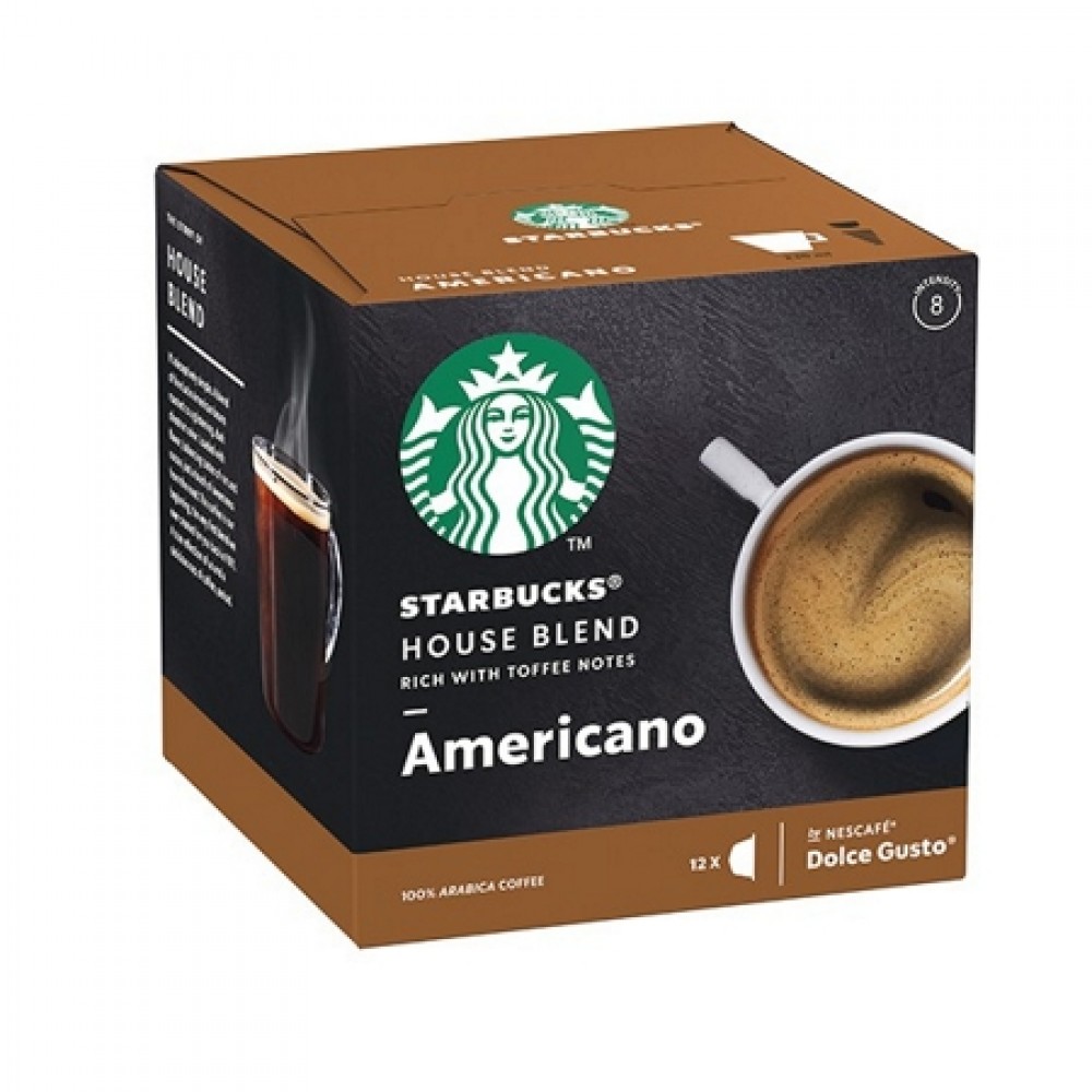 Starbucks House Blend Americano - 12 Coffee Capsules