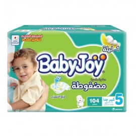 Baby Joy Size (5) Mega Box 104 Diapers