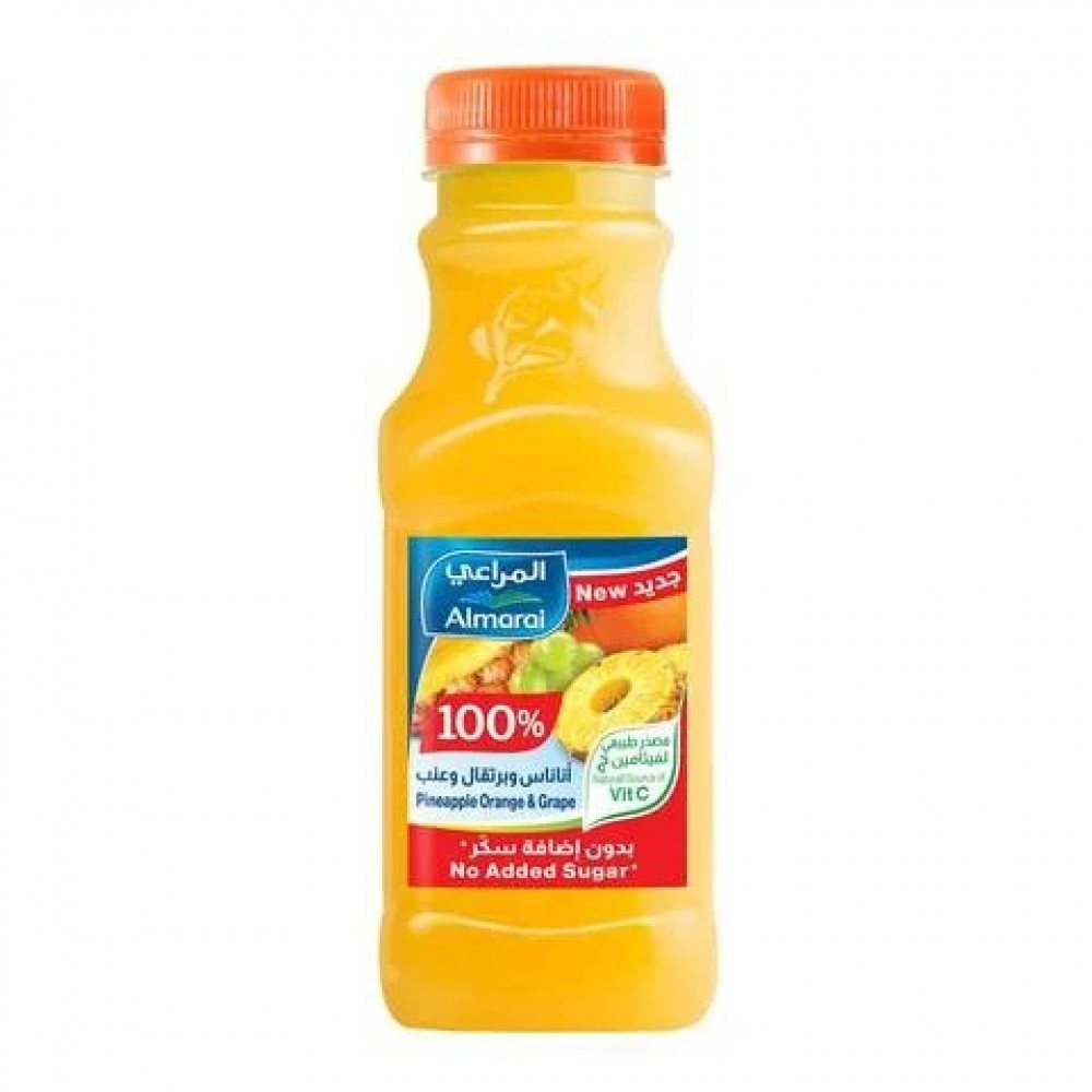 عصير أناناس وبرتقال وعنب المراعي - 300مل