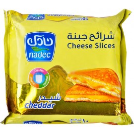 Nadec cheddar chees 10 slices 200g